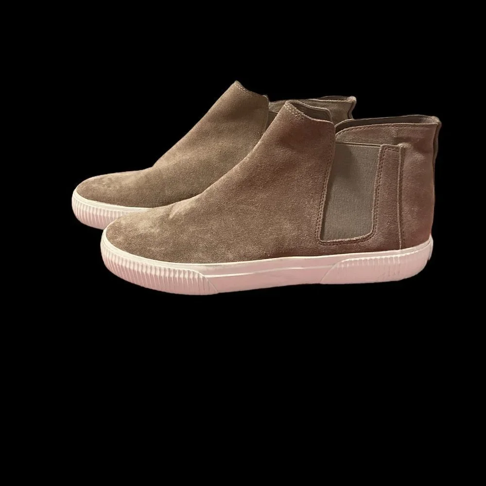 Vince Suede Chelsea High-top Booties 8.5